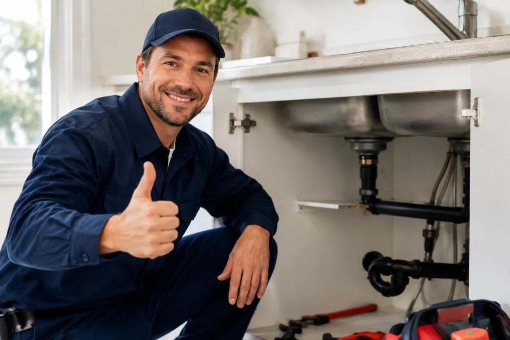 Smiling Plumber
